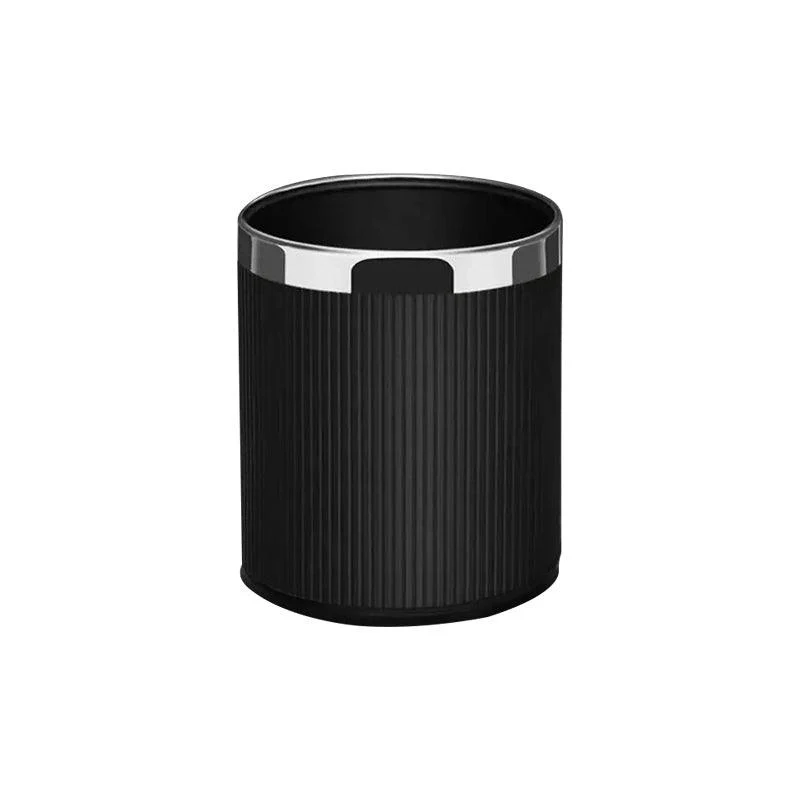Columns Waste Bin 10L - Black & Steel - Image 3