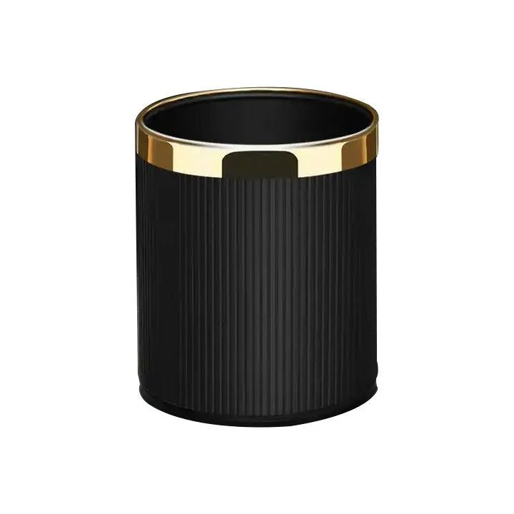 Columns Waste Bin 10L - Black & Gold - Image 6