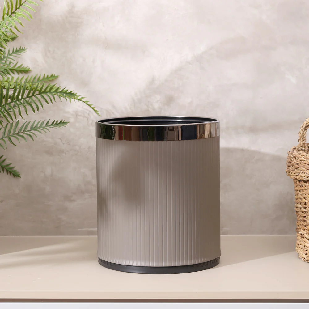 Columns Waste Bin 10L - Dark Grey & Dark Steel - Image 10
