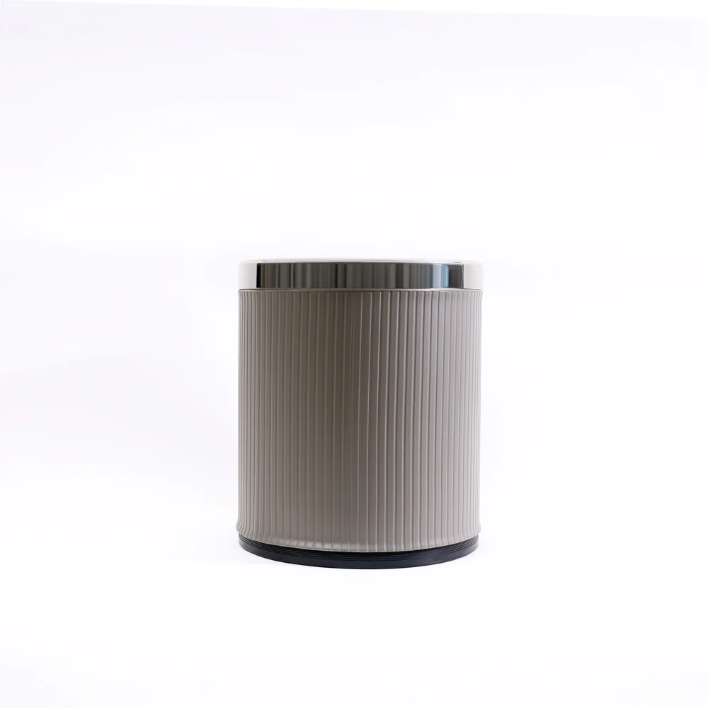 Columns Waste Bin 10L - Dark Grey & Dark Steel - Image 3