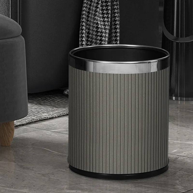 Columns Waste Bin 10L - Dark Grey & Dark Steel - Image 8