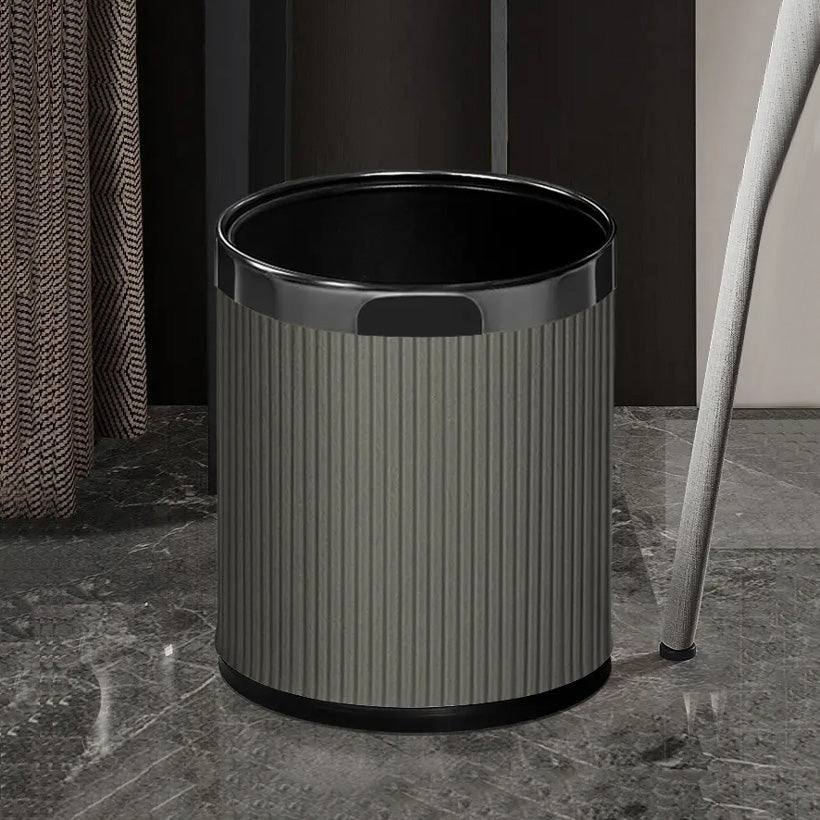 Columns Waste Bin 10L - Dark Grey & Dark Steel - Image 9