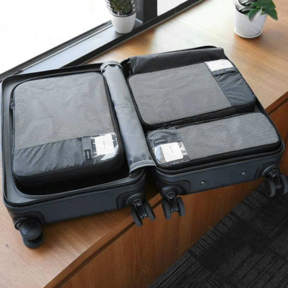Compression Packing Cubes, Set of 6 - Black