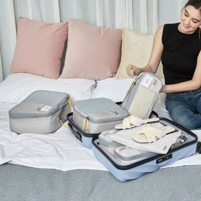Compression Packing Cubes, Set of 6 - Grey