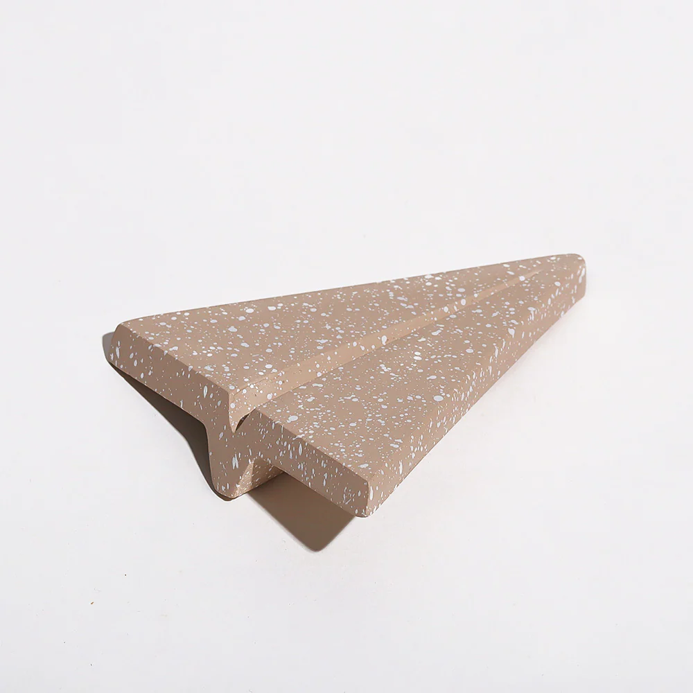 Concrete Aeroplane Paperweight - Speckled Taupe - Image 5