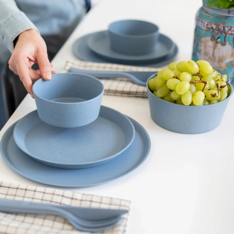 Connect Medium Bowls, Set of 2 - Blue - Image 4