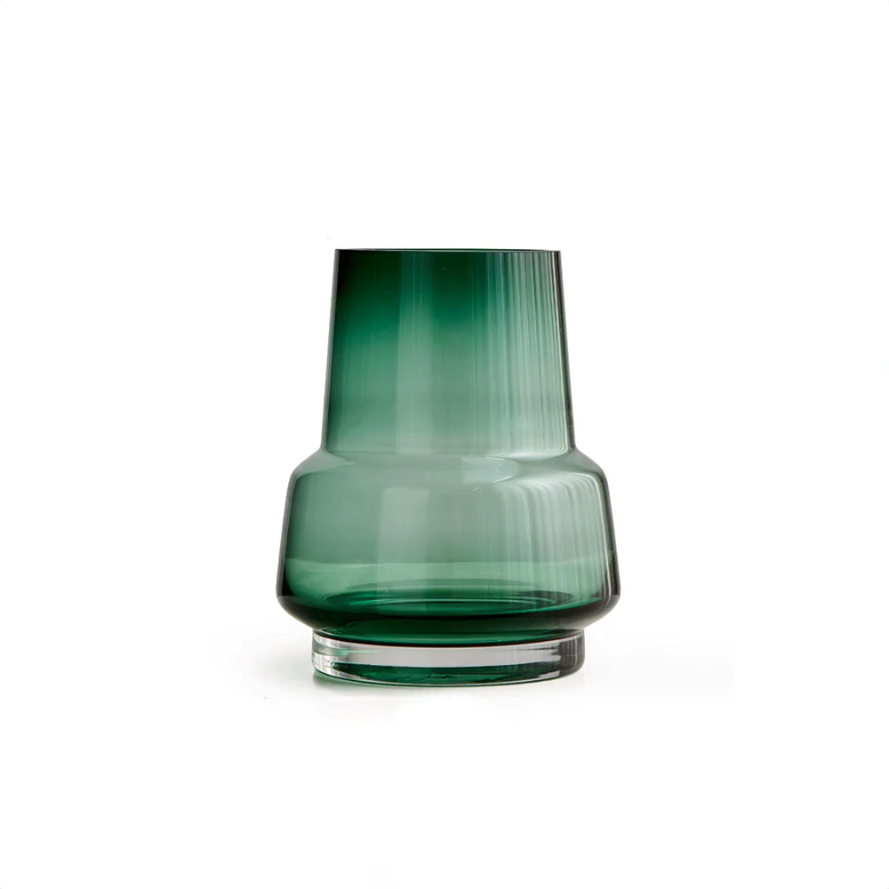 Cono Glass Vase - Pine Green - Image 5