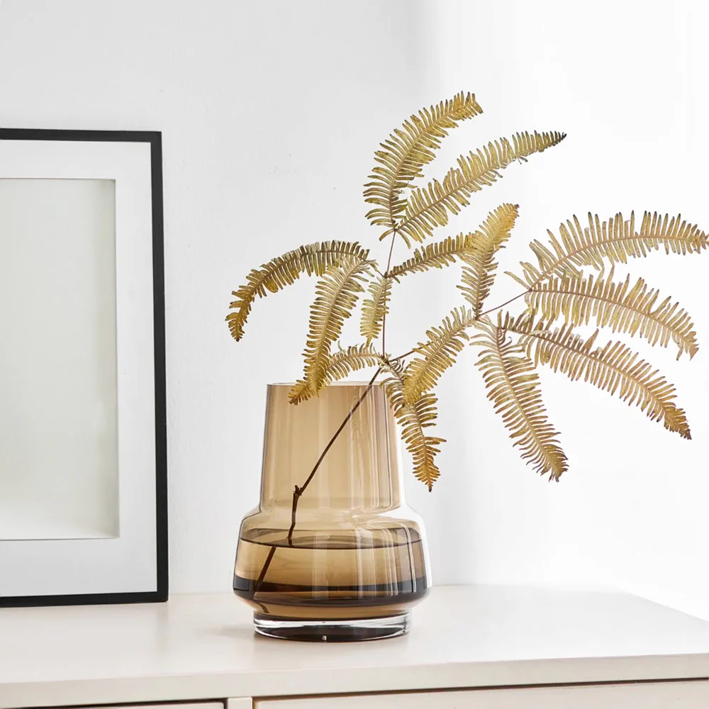 Cono Glass Vase - Walnut Brown - Image 2