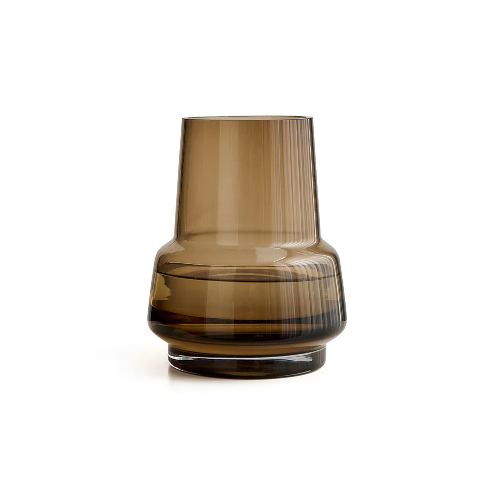 Cono Glass Vase - Walnut Brown - Image 4