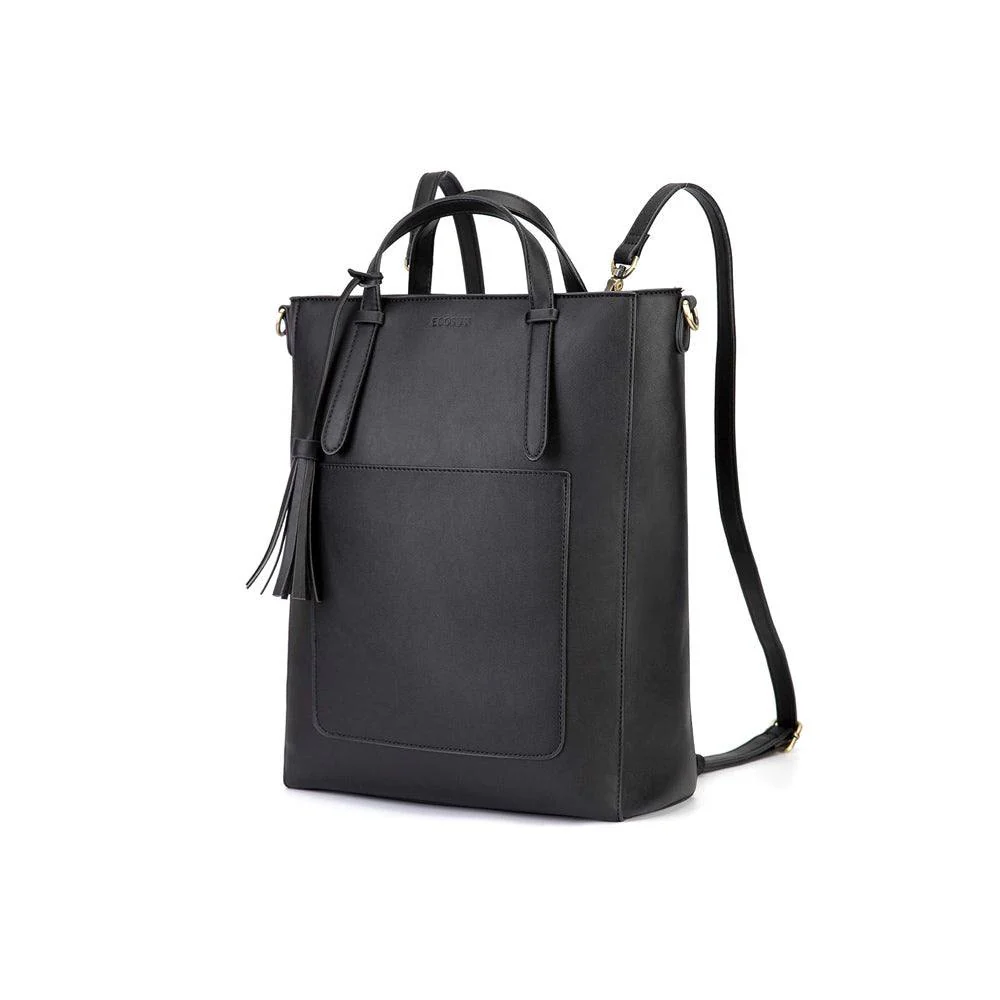 Convertible Tote Backpack 13L - Black - Image 3