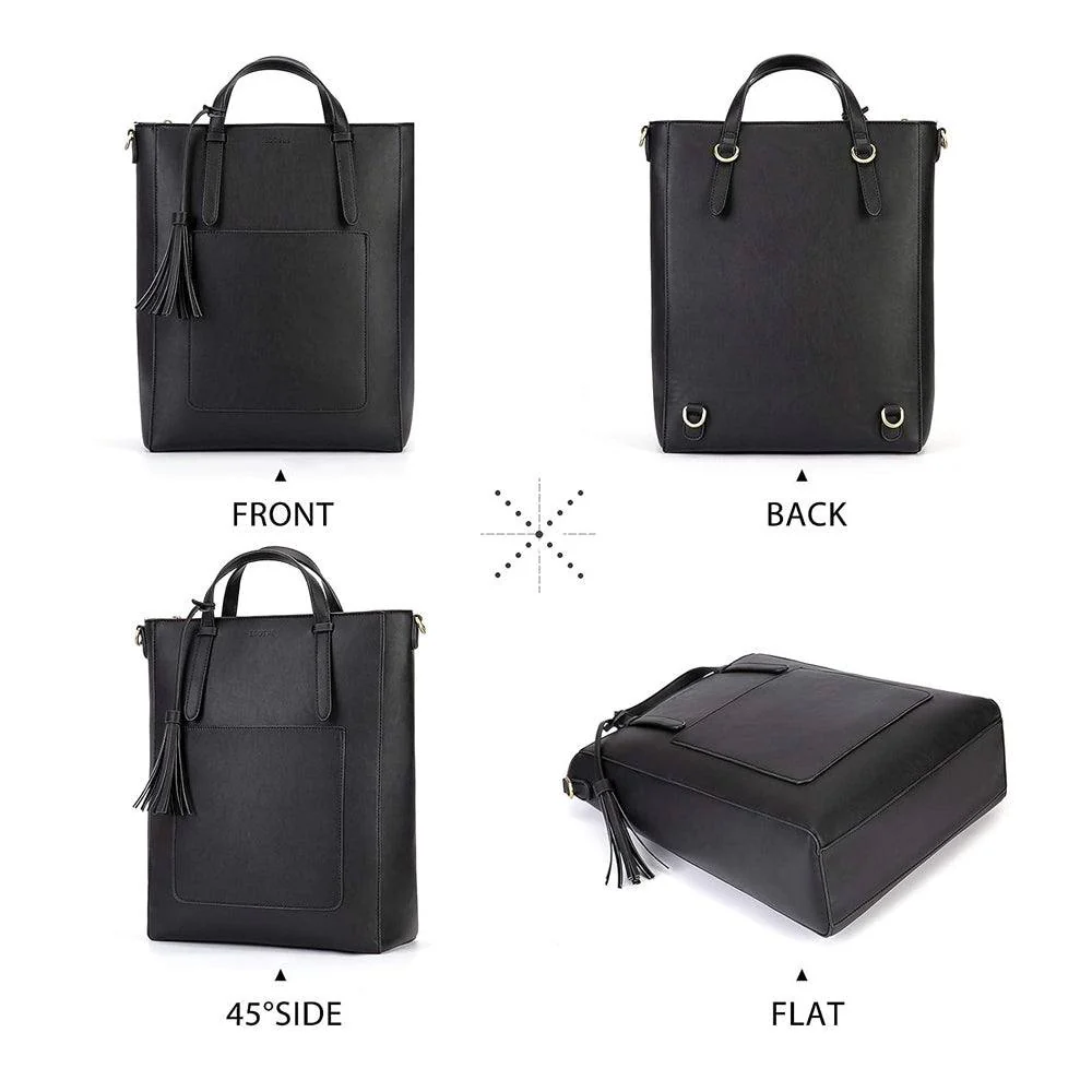 Convertible Tote Backpack 13L - Black - Image 4
