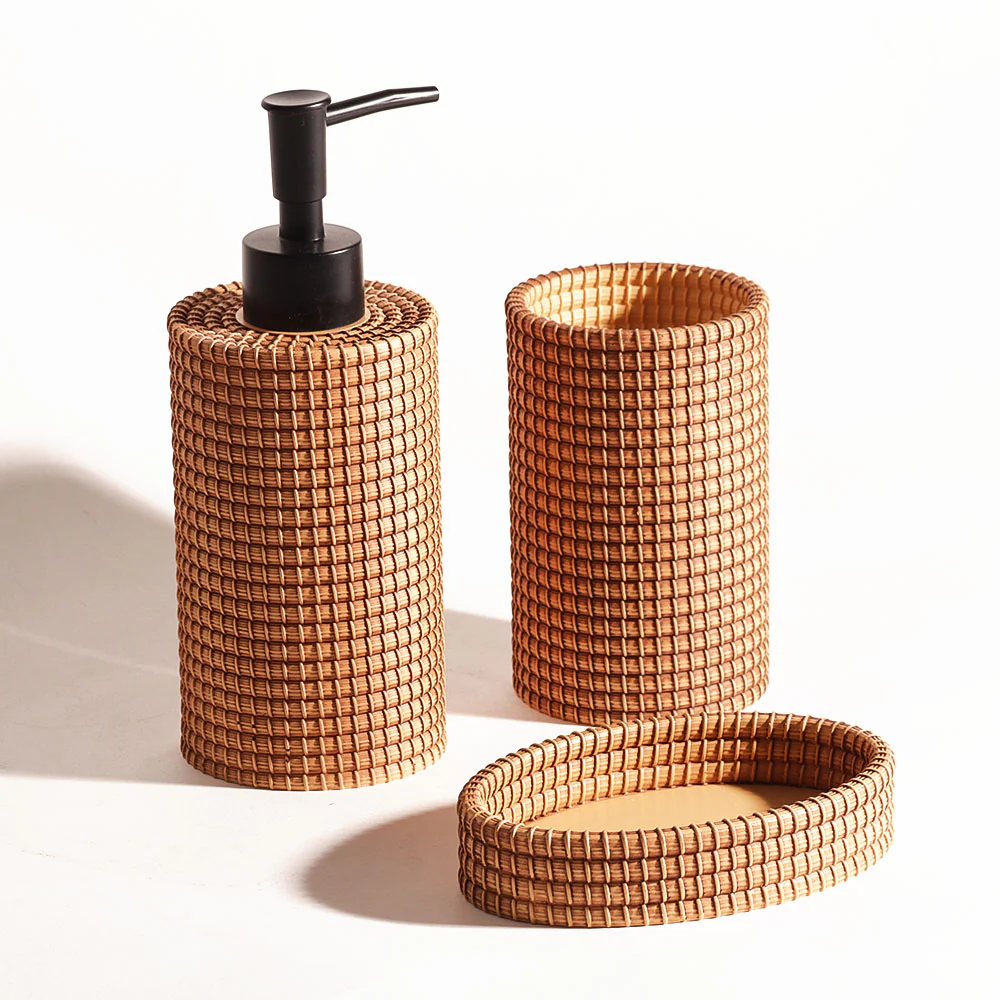 Copa 3-piece Bathroom Set - Ochre - Image 3