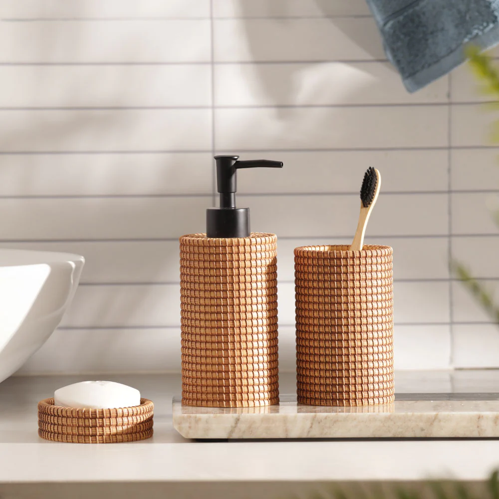 Copa 3-piece Bathroom Set - Ochre - Image 4