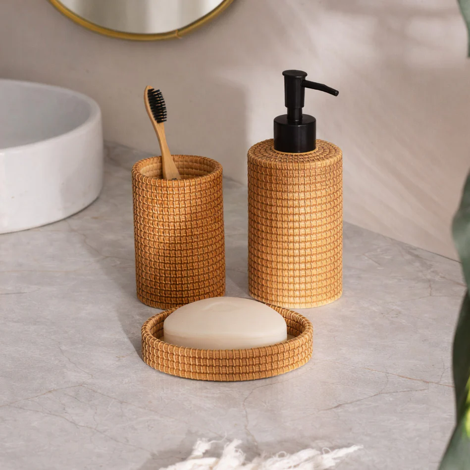 Copa 3-piece Bathroom Set - Ochre - Image 6
