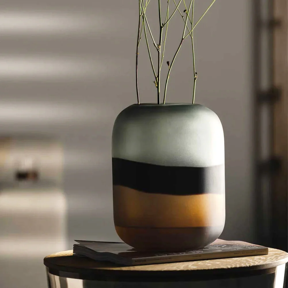Corso Sabbia Glass Vase Large - Brown - Image 5