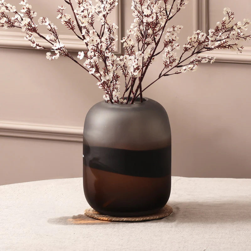 Corso Sabbia Glass Vase Large - Brown - Image 6