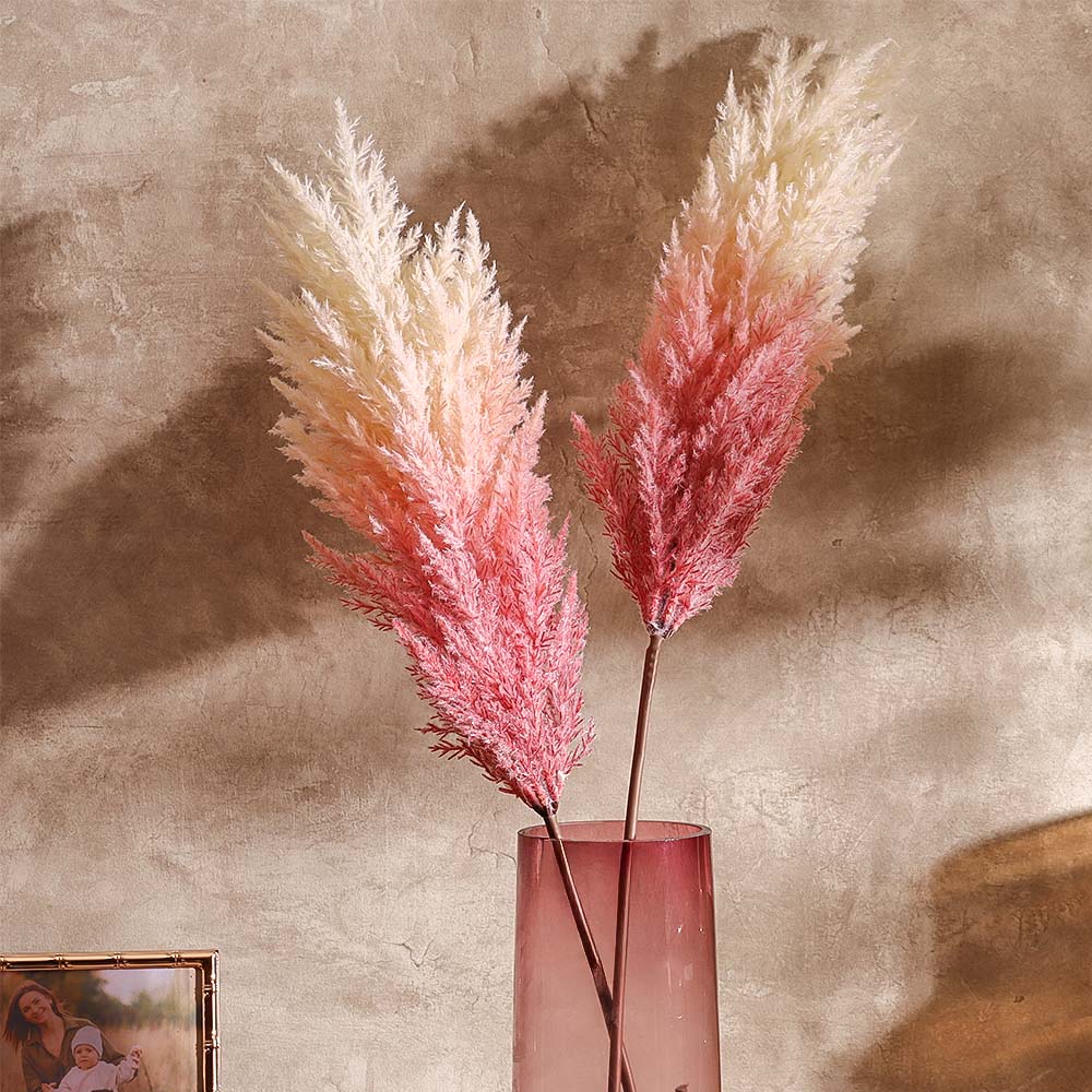 Cortaderia Reed Faux Stem - Cream Pink - Image 2