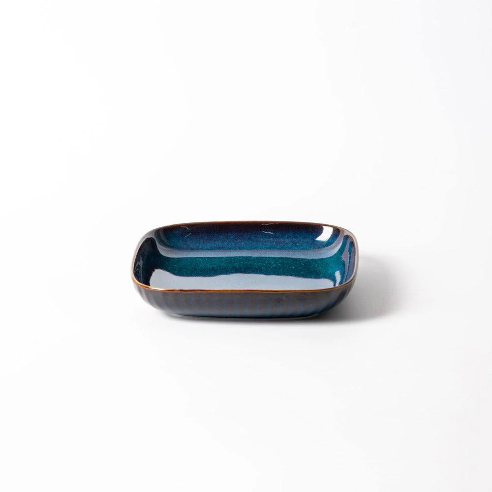Cove Square Plate - Teal Blue - Image 3
