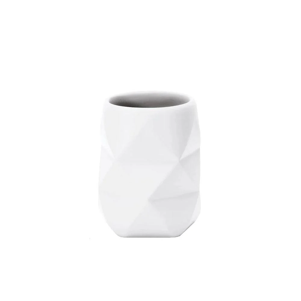 Crackle Toothbrush Tumbler - White - Image 2