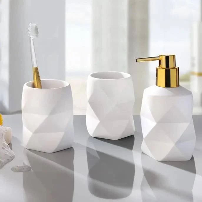 Crackle Toothbrush Tumbler - White - Image 3