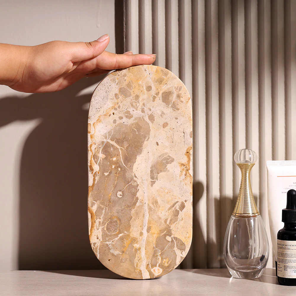 Creve Marble Oval Valet Tray - Image 2