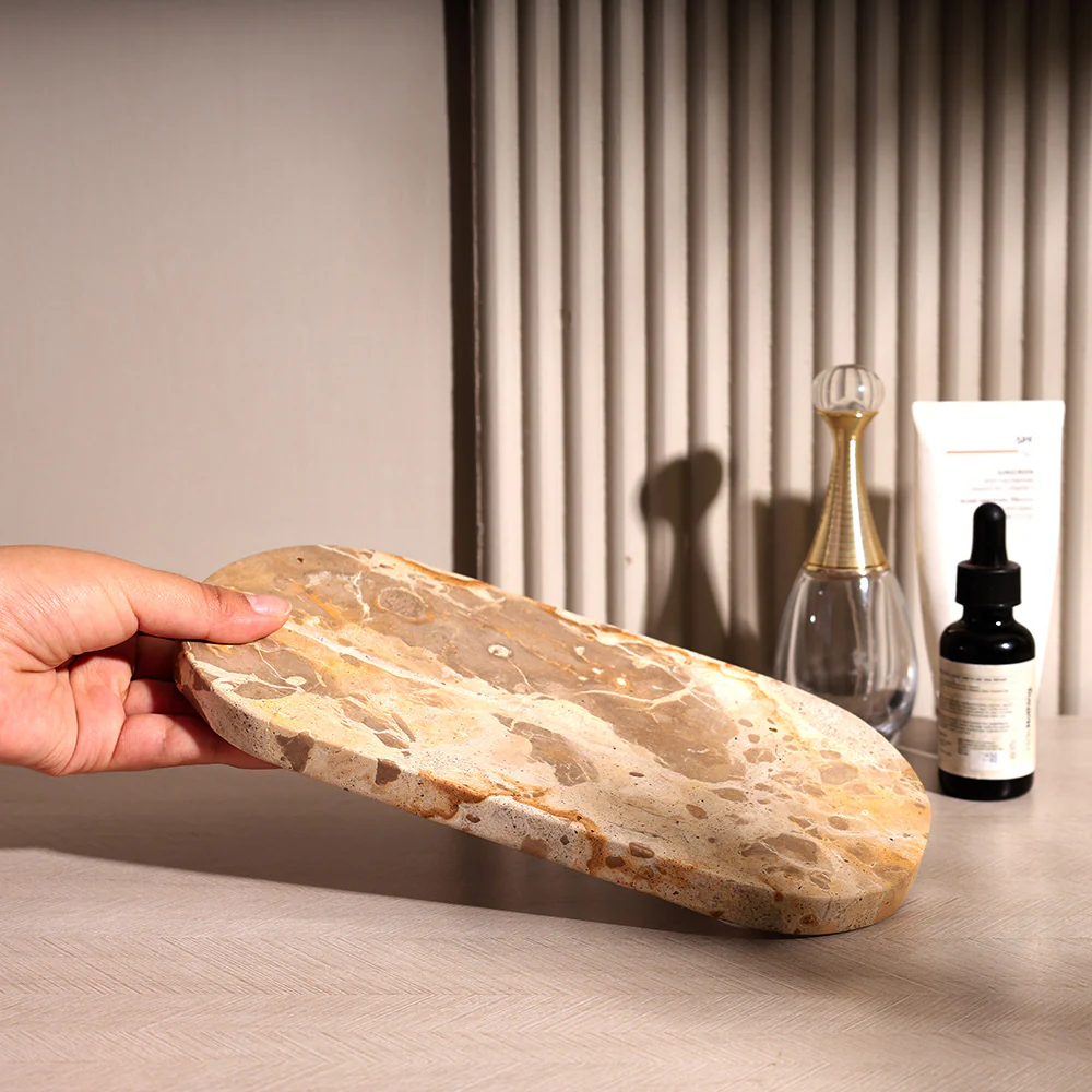 Creve Marble Oval Valet Tray - Image 4