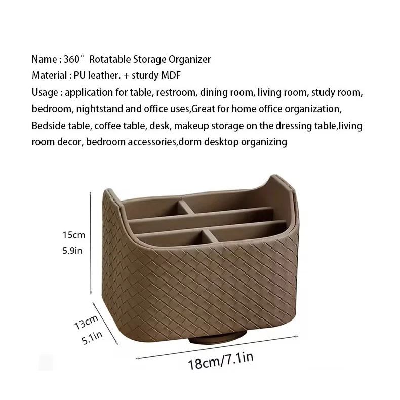 Cross Rotating Caddy - Caramel Brown - Image 7