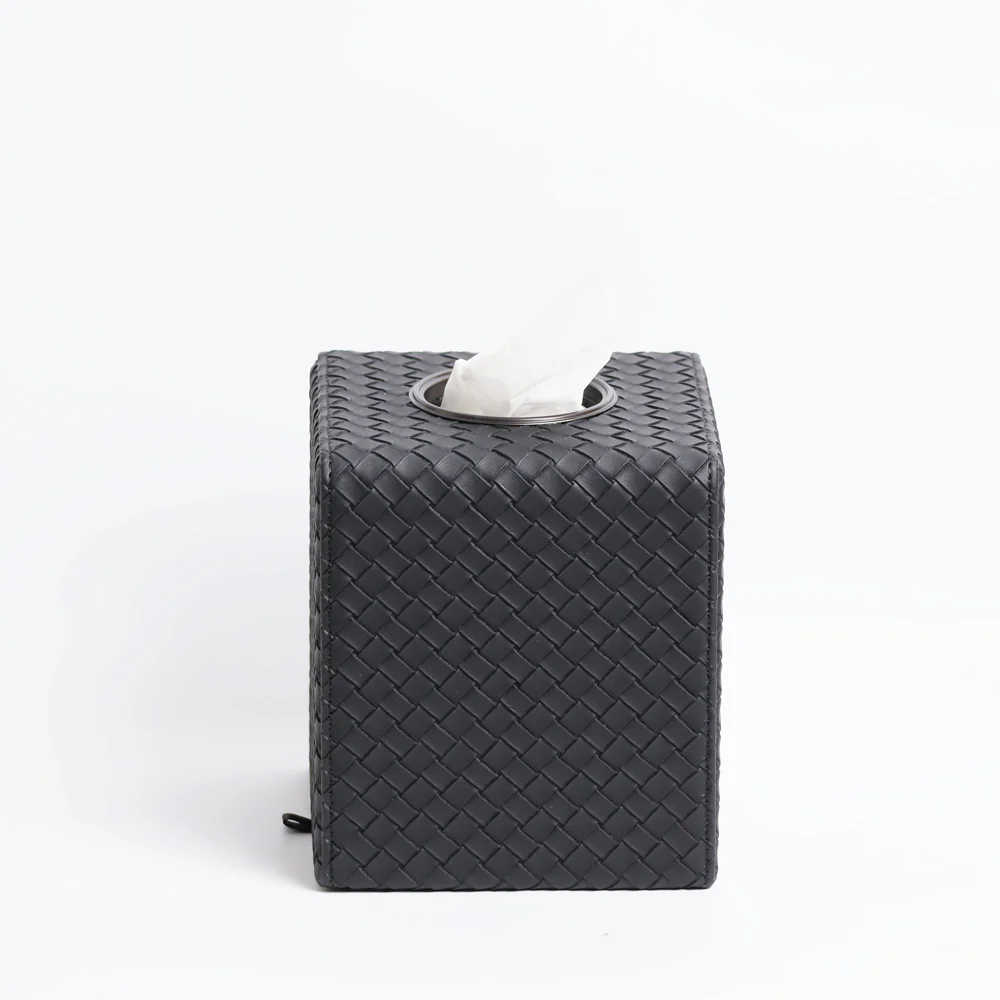 Cross Square Tissue Box Holder - Black - Image 5
