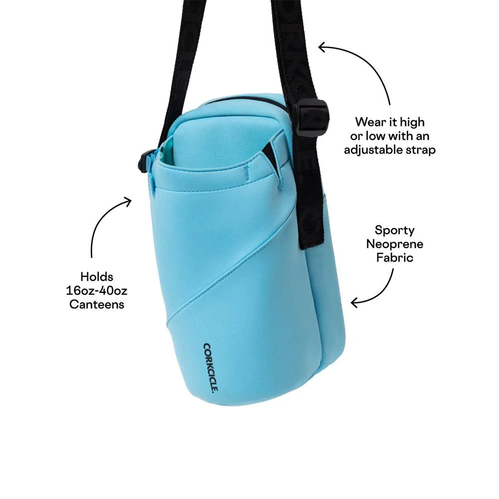 Crossbody Water Bottle Sling Bag - Santorini Neoprene - Image 11