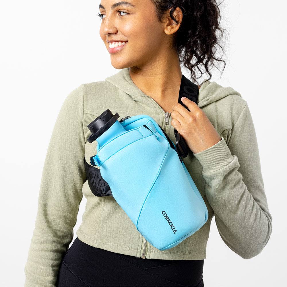 Crossbody Water Bottle Sling Bag - Santorini Neoprene - Image 7