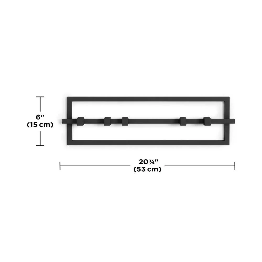 Cubiko 5 Wall Hooks - Black - Image 10