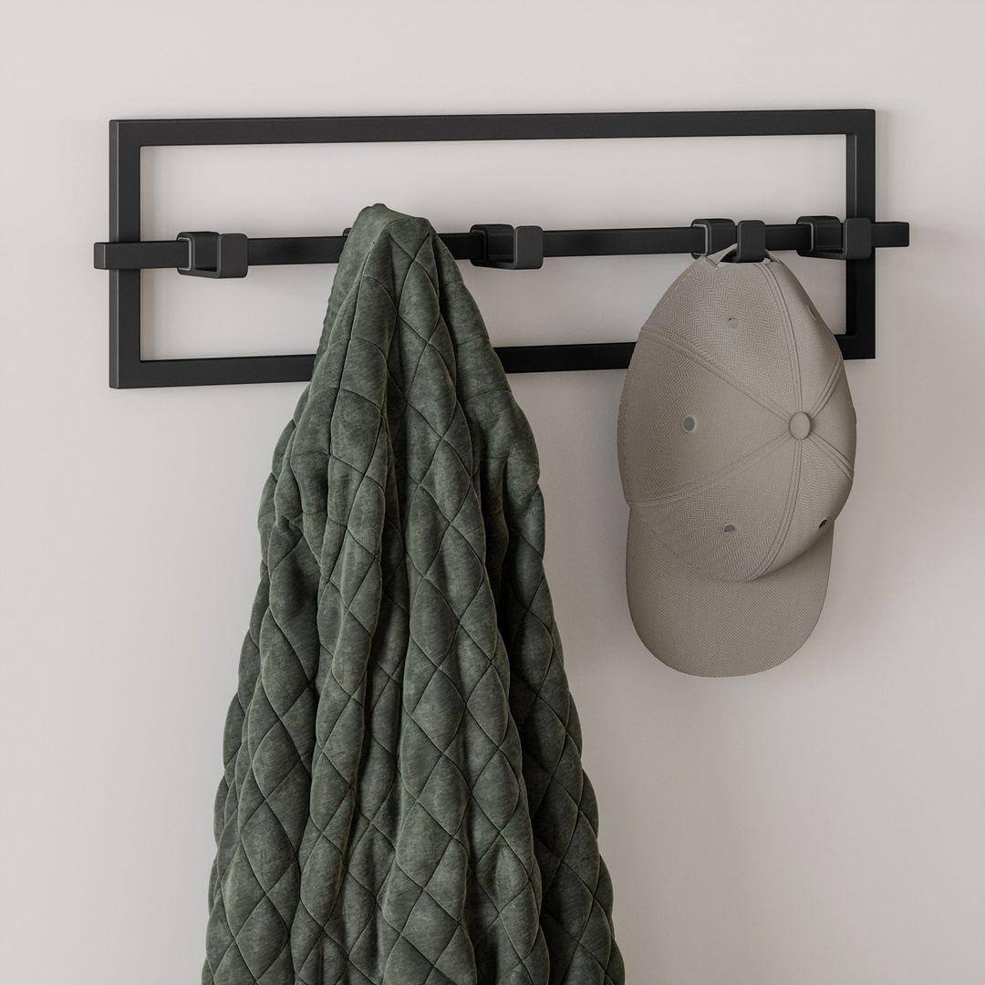 Cubiko 5 Wall Hooks - Black - Image 5