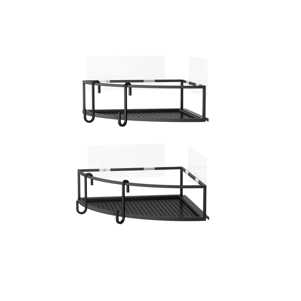 Cubiko Corner Bins, Set of 2 - Black - Image 2