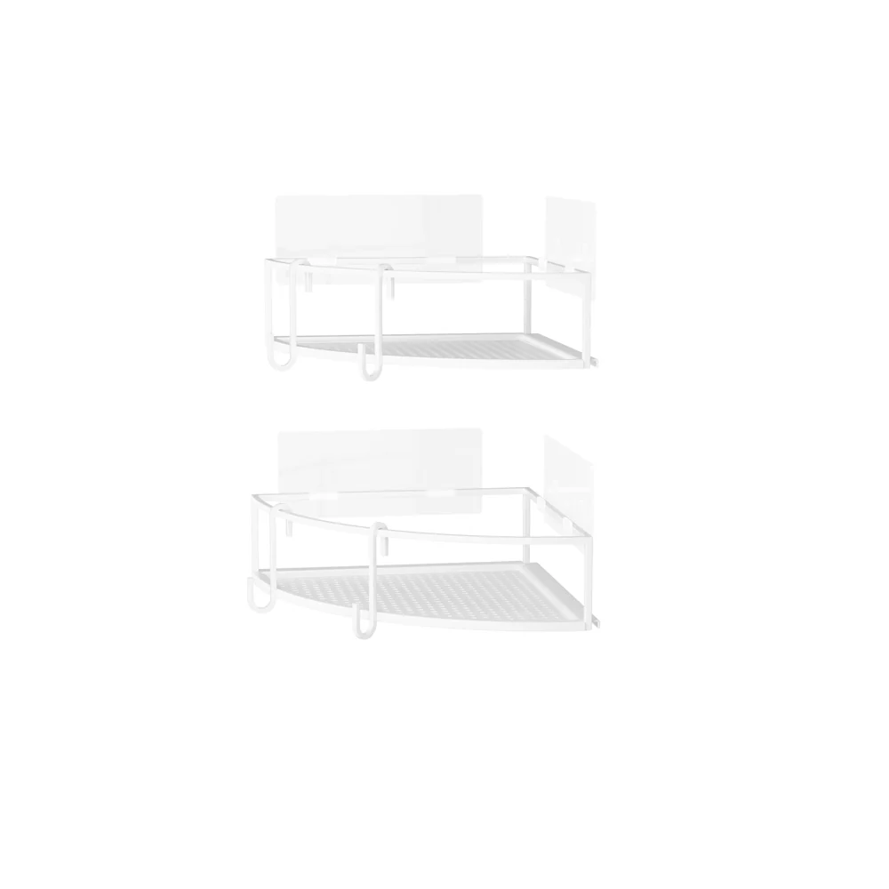 Cubiko Corner Bins, Set of 2 - White - Image 2