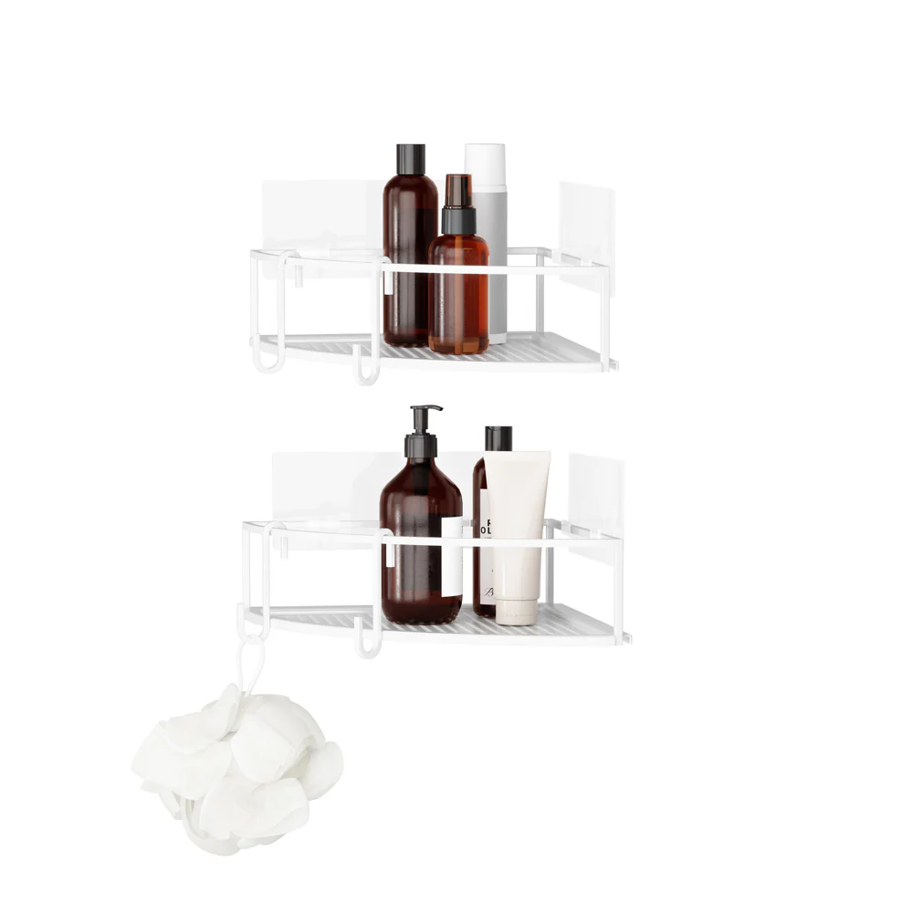 Cubiko Corner Bins, Set of 2 - White - Image 8