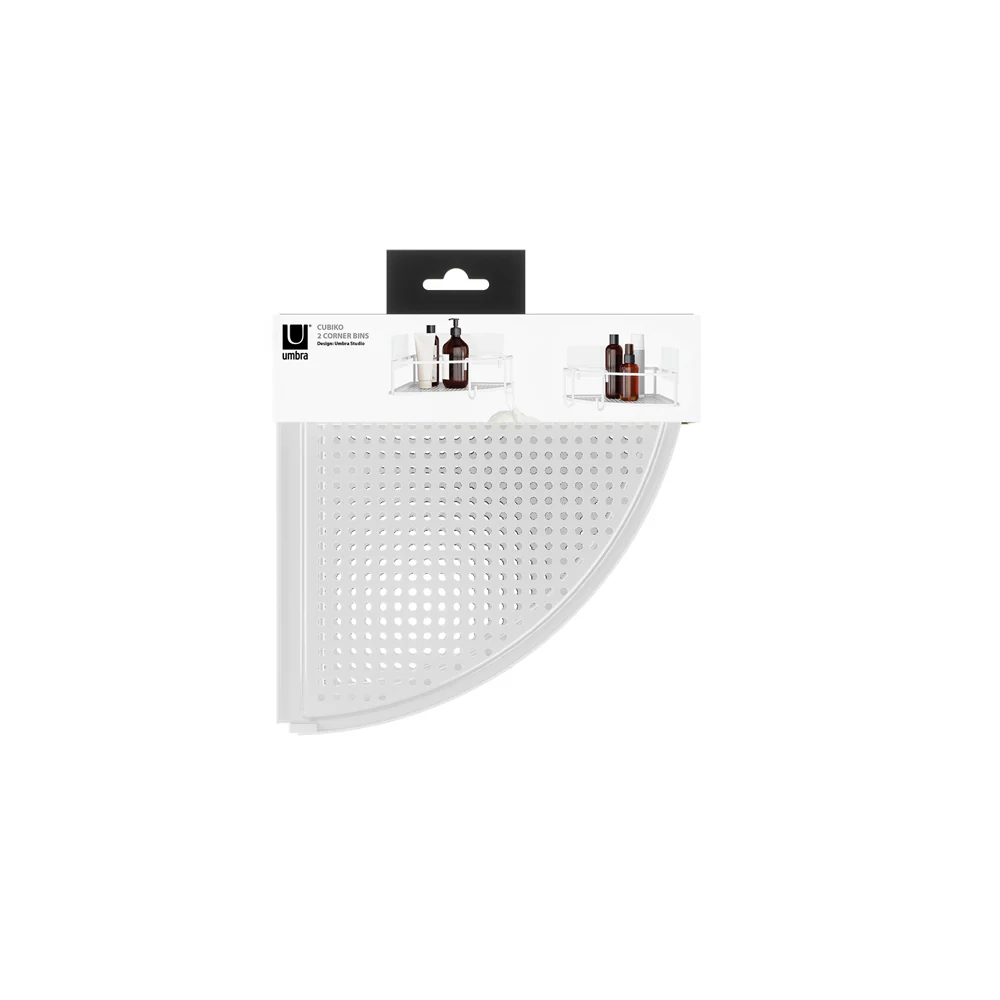 Cubiko Corner Bins, Set of 2 - White - Image 9