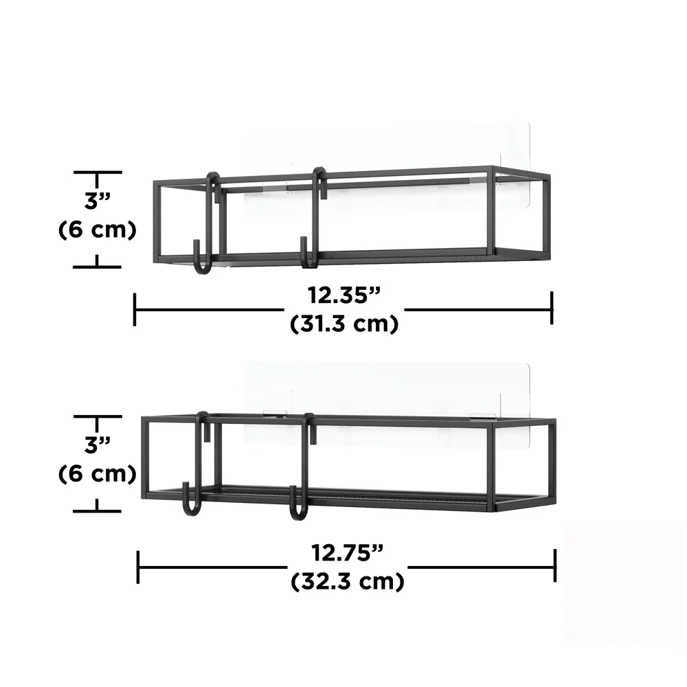 Cubiko Rectangular Bins, Set of 2 - Black - Image 8