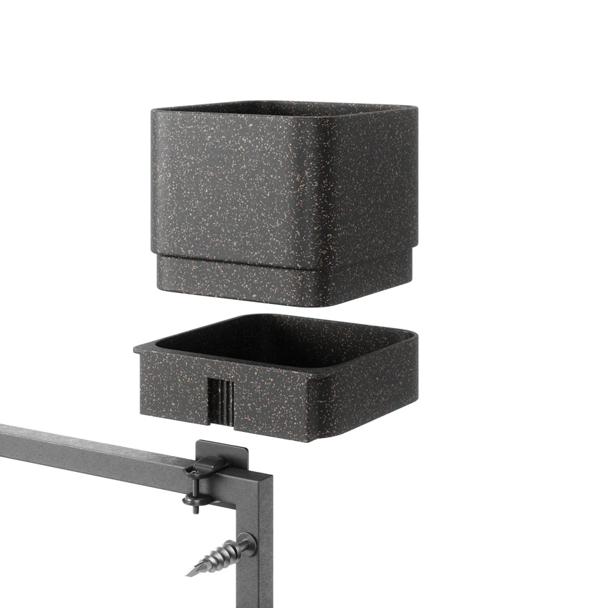 Cubiko Wall Planter - Black - Image 7