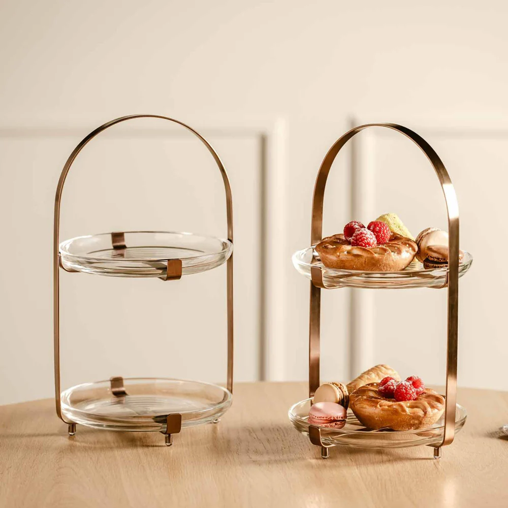 Cucina Tiered Serving Plates - Copper - Image 2
