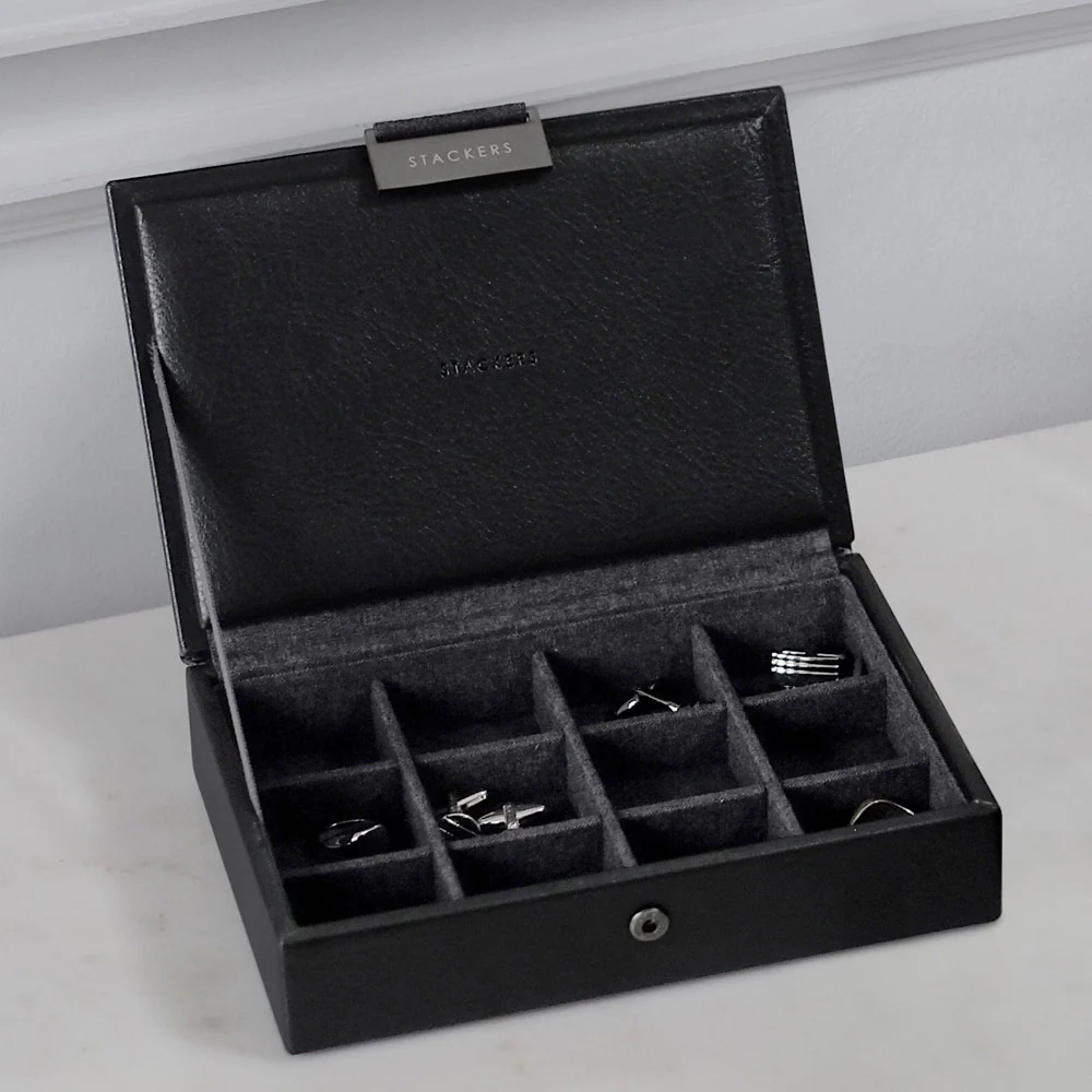 Cufflinks Storage Box - Black - Image 3