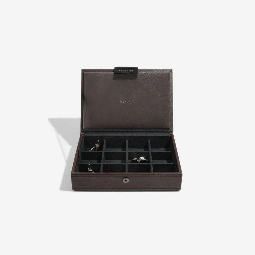 Cufflinks Storage Box - Brown - Image 2