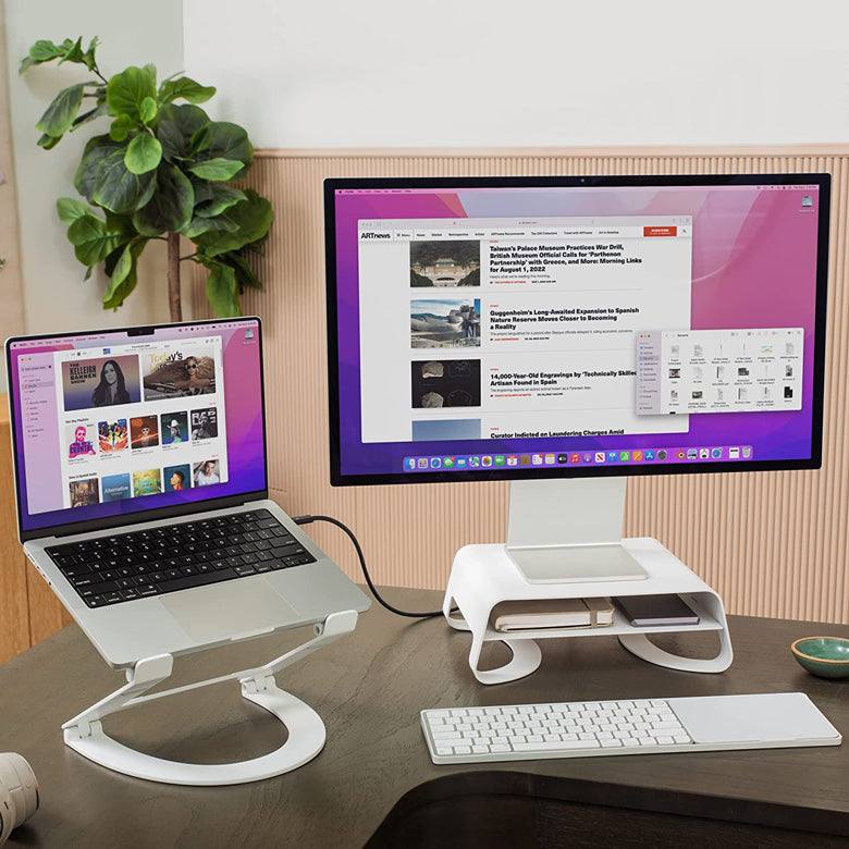 Curve Riser for iMac and Displays - White - Image 8