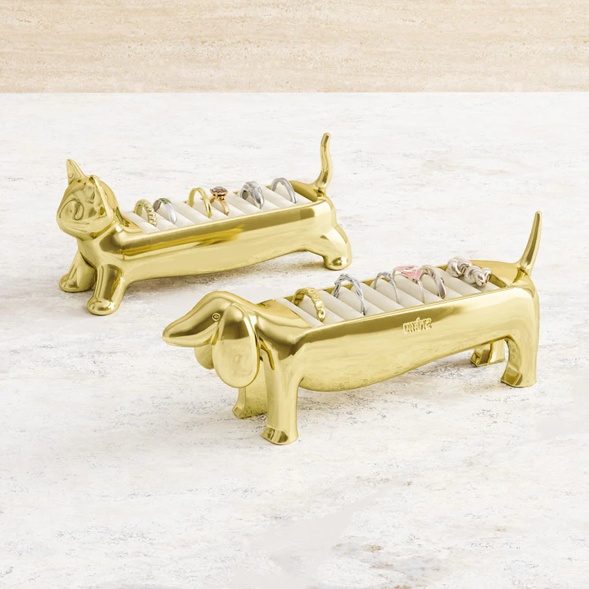 Dachsie Ring Holder - Brass - Image 6