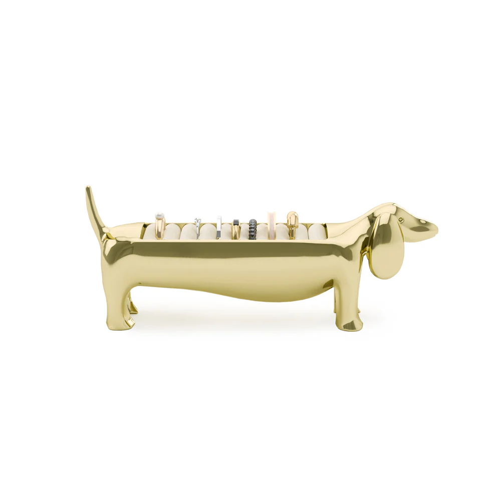 Dachsie Ring Holder - Brass - Image 8
