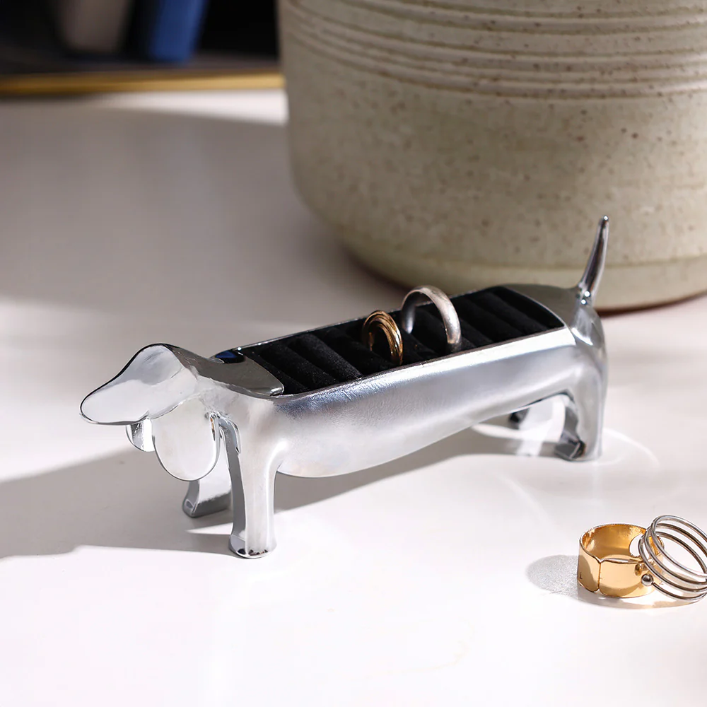 Dachsie Ring Holder - Chrome - Image 2