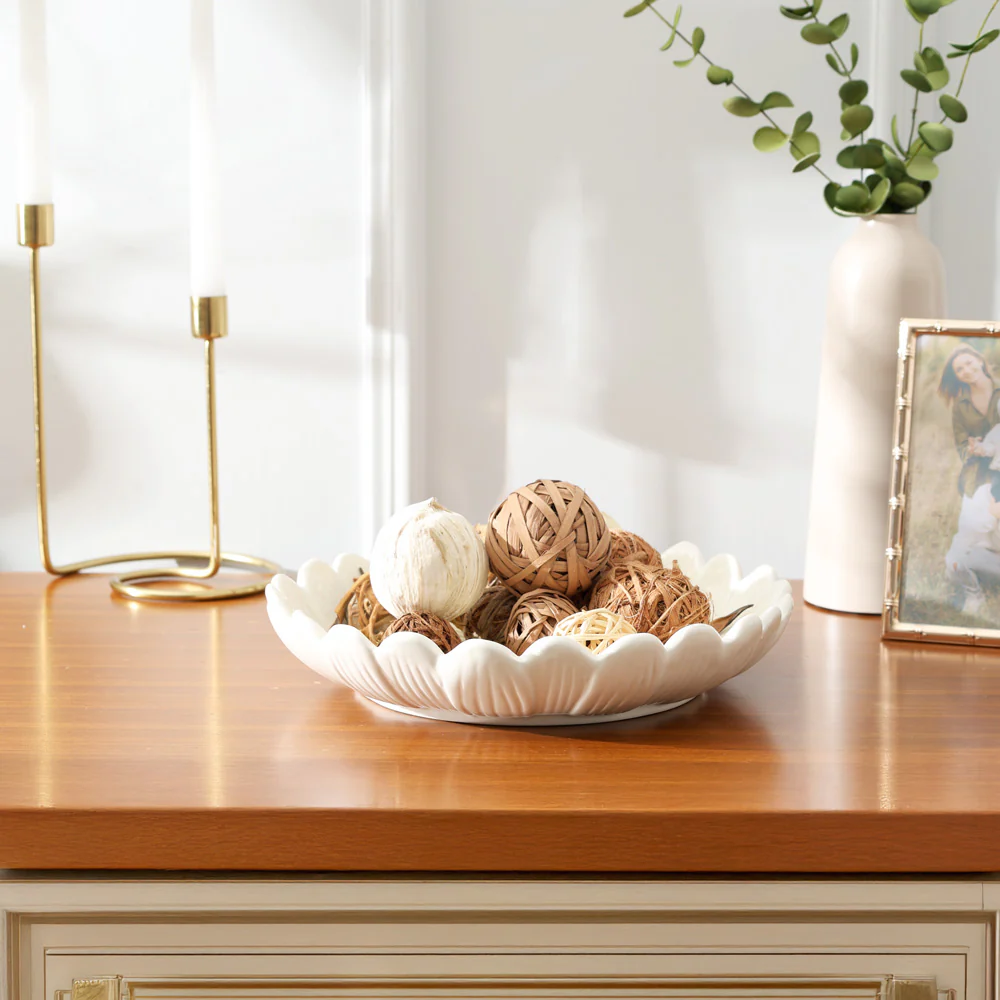 Dagny Deep Plate Medium - White