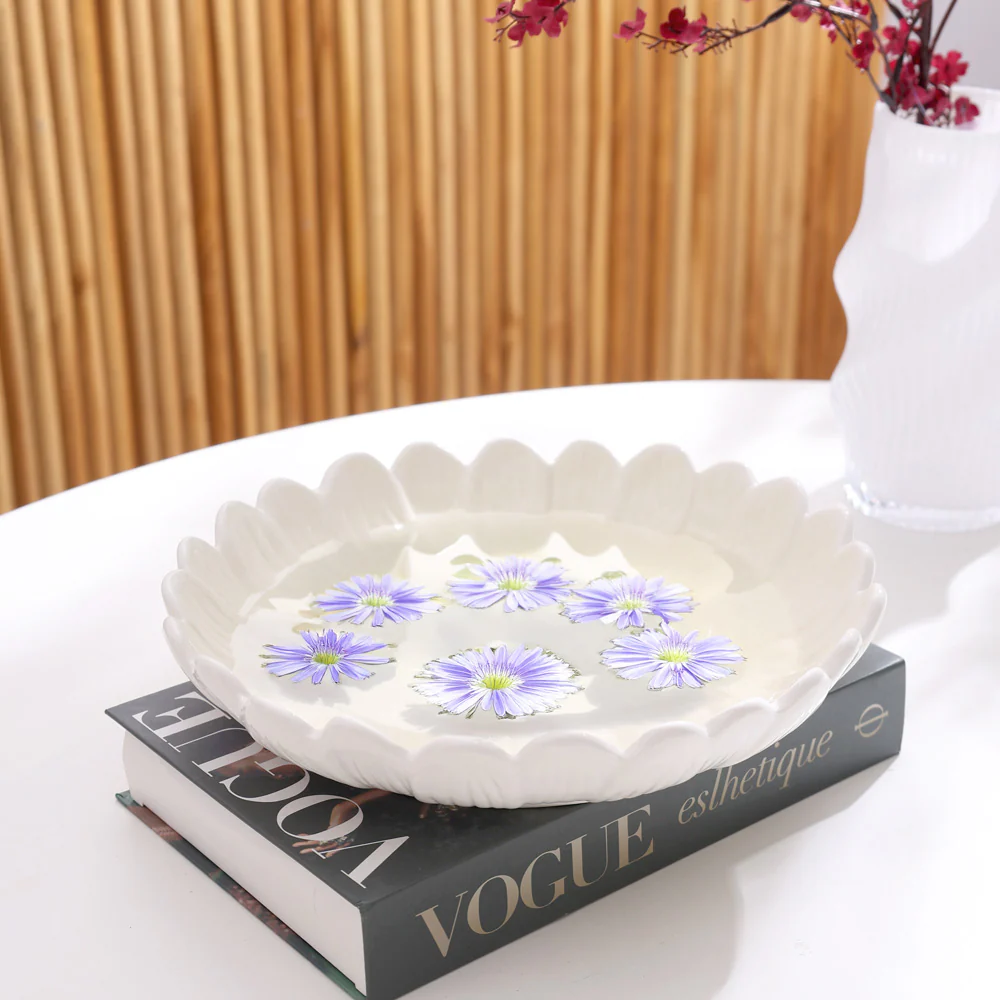 Dagny Deep Plate Medium - White - Image 5