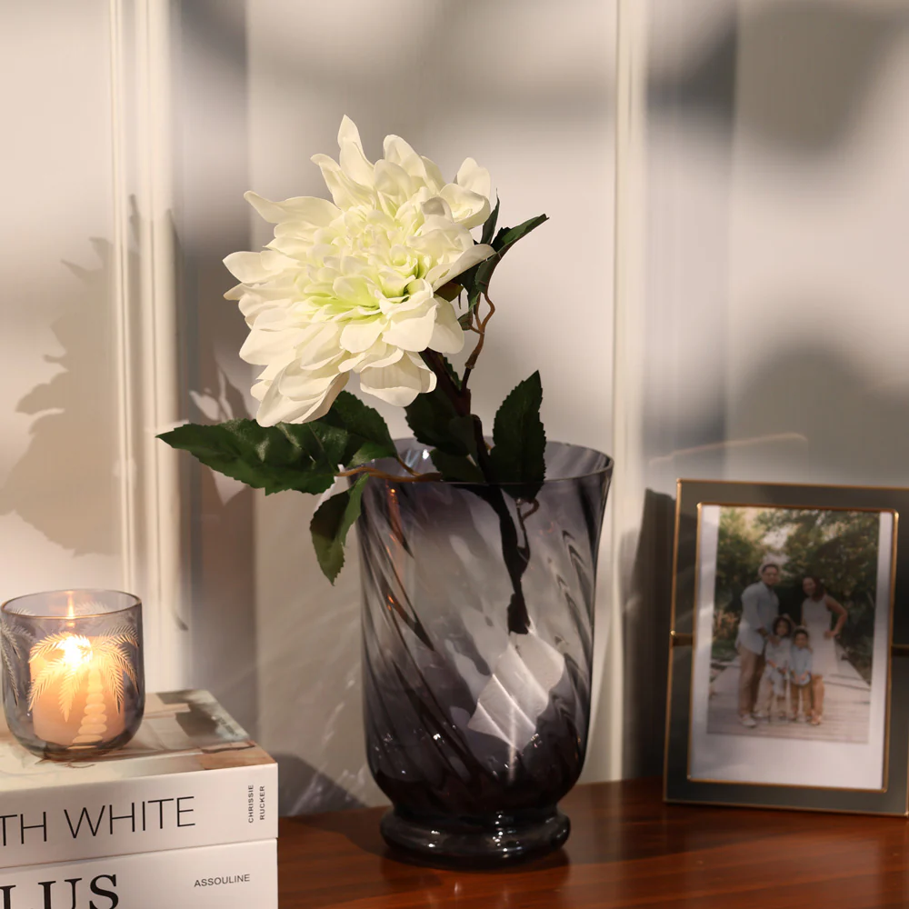 Dahlia Faux Stem - White - Image 5