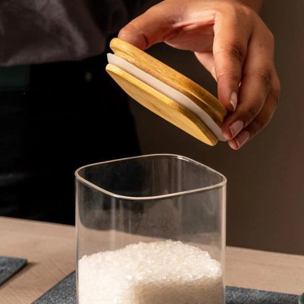 Daily Square Glass Storage Jar - Large - Image 3