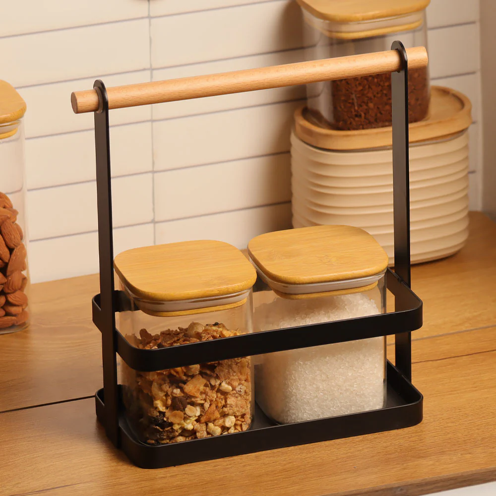 Daily Square Glass Storage Jar - Medium - Image 7